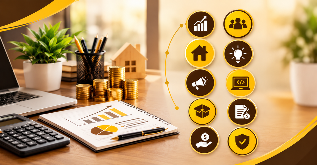 Essential Accounting Skills for New Entrepreneurs covers bookkeeping, budgeting, cash flow, financial records, and business accounting basics.