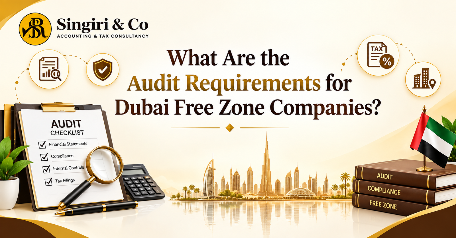 UAE Free Zone Audit Requirements for Businesses, including financial statements, compliance records, auditor requirements, and filing deadlines