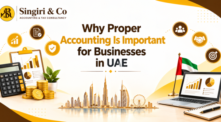 Importance of Accounting for UAE Businesses with financial records, accounting, bookkeeping, tax compliance, and business growth in Dubai, UAE.