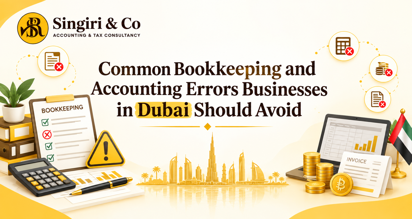 Common bookkeeping and accounting errors in Dubai businesses should avoid