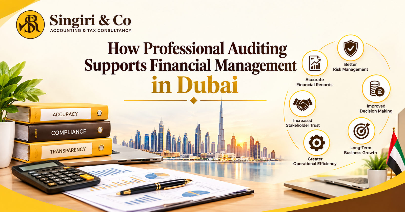Role of Professional Auditing in Dubai Businesses for financial accuracy, compliance, reporting, and stronger internal controls