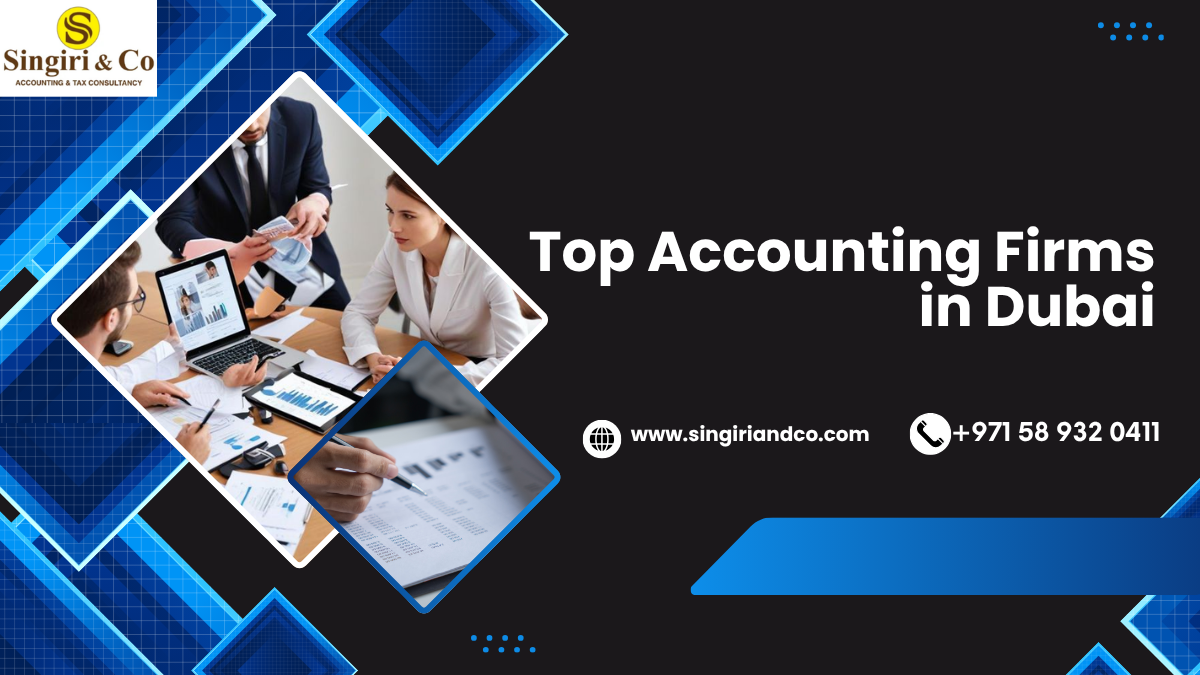 Top Accounting Firms in Dubai Offering Audit, VAT, and Tax Services for Businesses in the UAE.