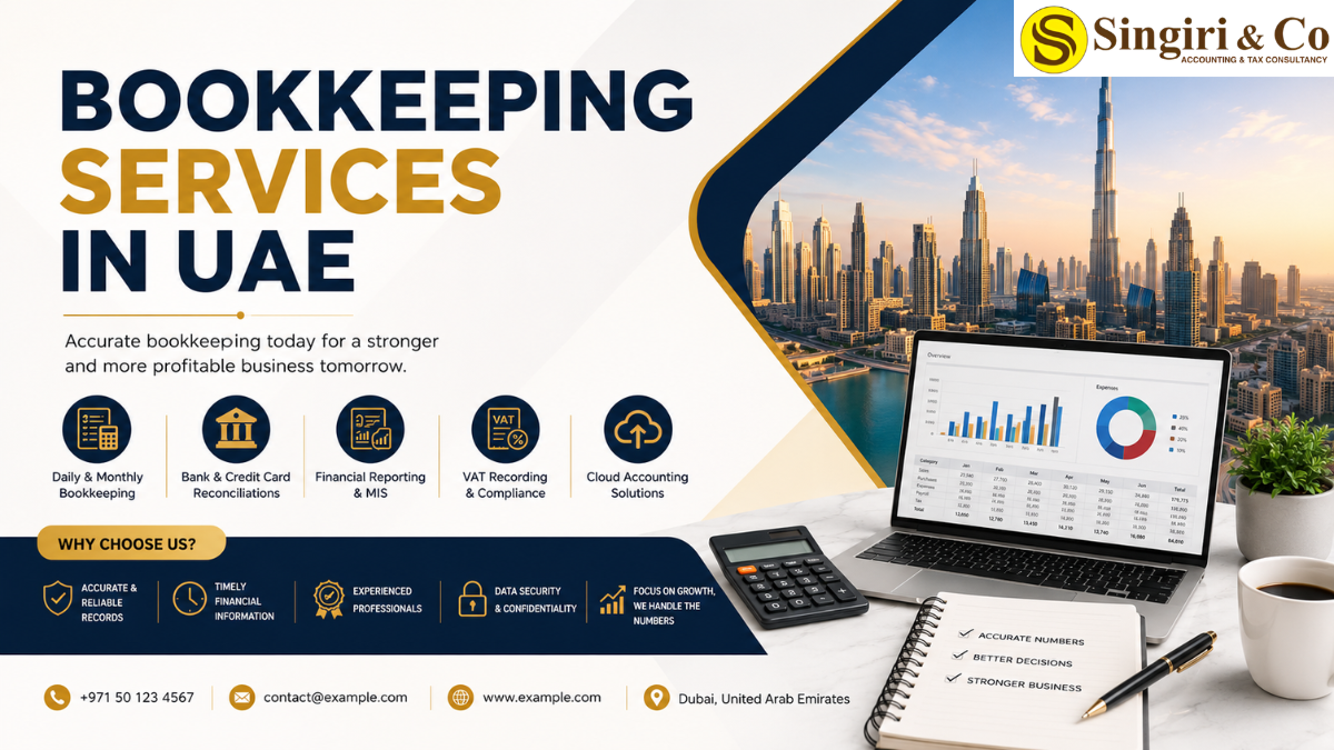 Expert Bookkeeping Services in UAE supporting SMEs and enterprises with financial record keeping and compliance solutions