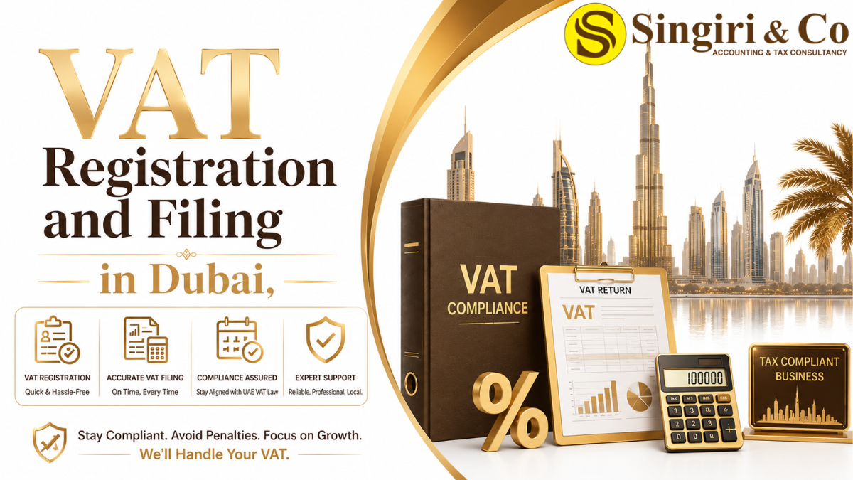 Professional VAT Registration and Filing in Dubai services for UAE businesses ensuring tax compliance and accurate VAT return submission