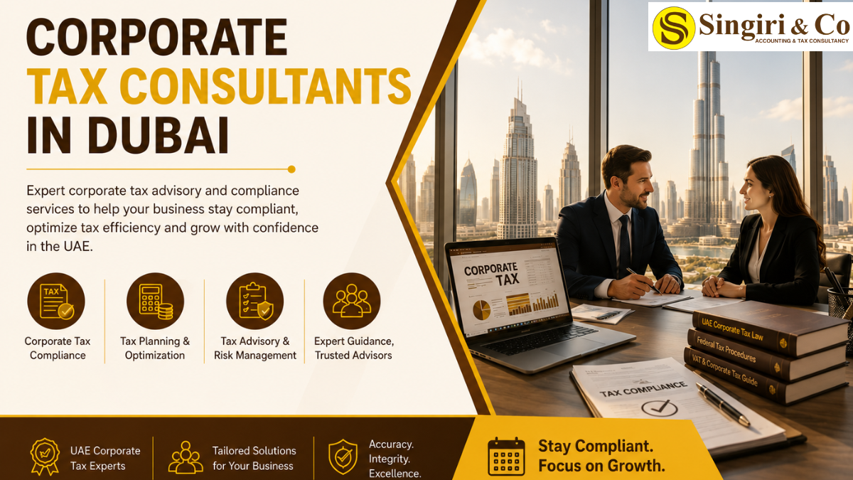 Professional corporate tax consultants in Dubai providing expert tax advisory, compliance, planning, and UAE corporate tax solutions for businesses
