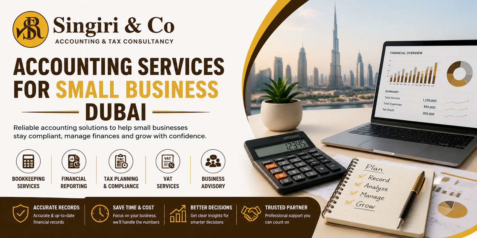 Accounting Services for Small Business Dubai by Singiri & Co