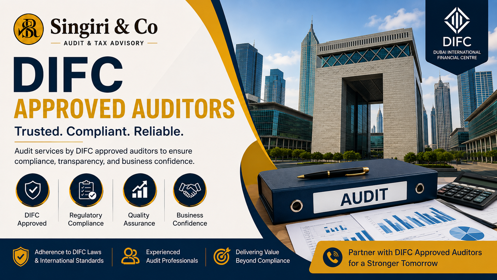 DIFC Approved Auditors in Dubai by Singiri & Co for compliant and reliable audit services