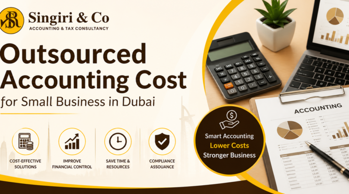 Outsourced accounting cost for small business in Dubai, covering bookkeeping, tax, payroll, reporting, and professional financial suppor