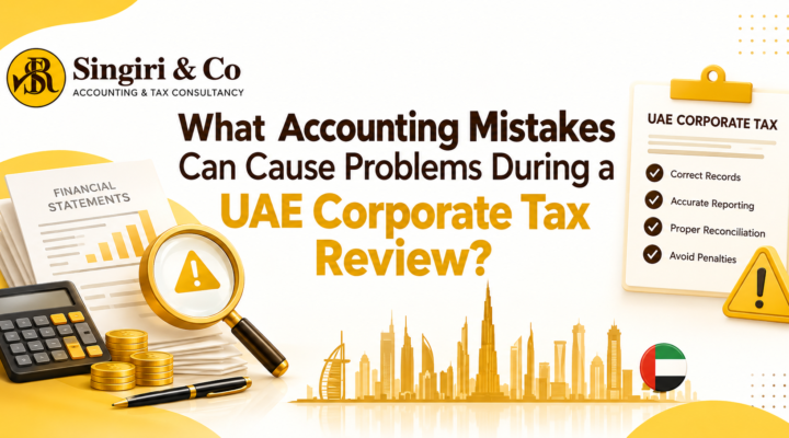 UAE business tax infographic highlighting Common Mistakes to Avoid in UAE Corporate Tax and key compliance points for businesses
