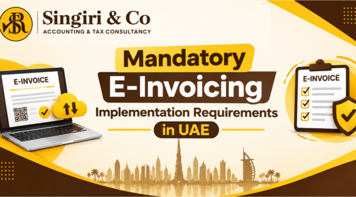 UAE e-Invoicing Mandatory Implementation 2026 showing key requirements, deadlines, ASP appointment rules and e-invoicing compliance for UAE businesses.
