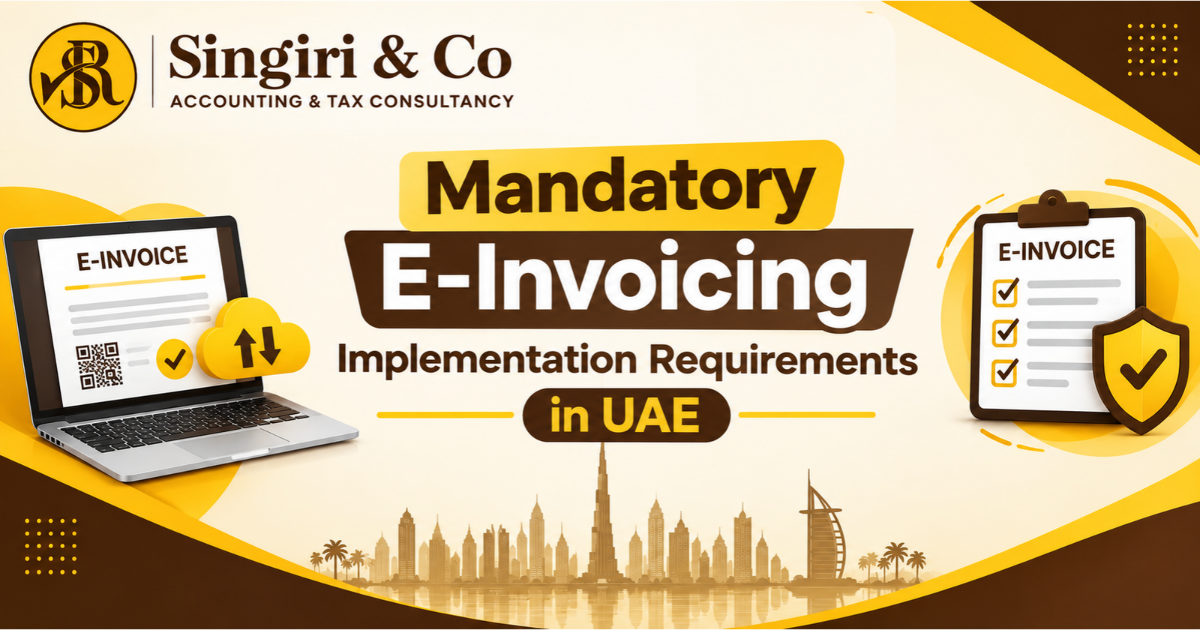 UAE e-Invoicing Mandatory Implementation 2026 showing key requirements, deadlines, ASP appointment rules and e-invoicing compliance for UAE businesses.