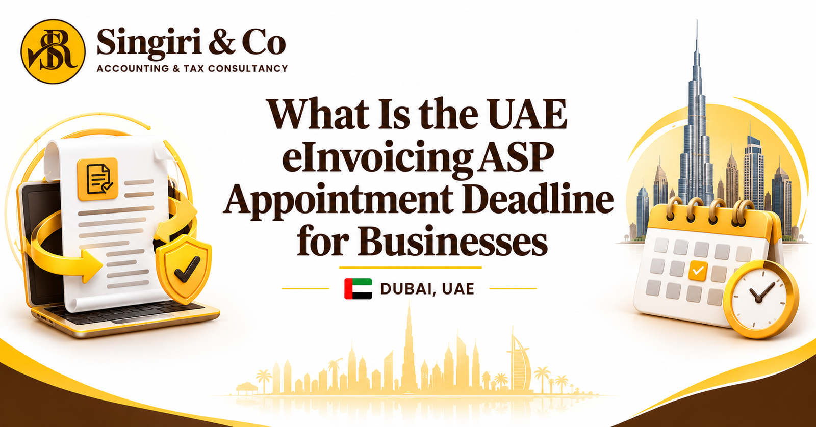 UAE e-invoicing ASP appointment deadline and key dates for businesses preparing for accredited service provider selection and e-invoicing compliance.